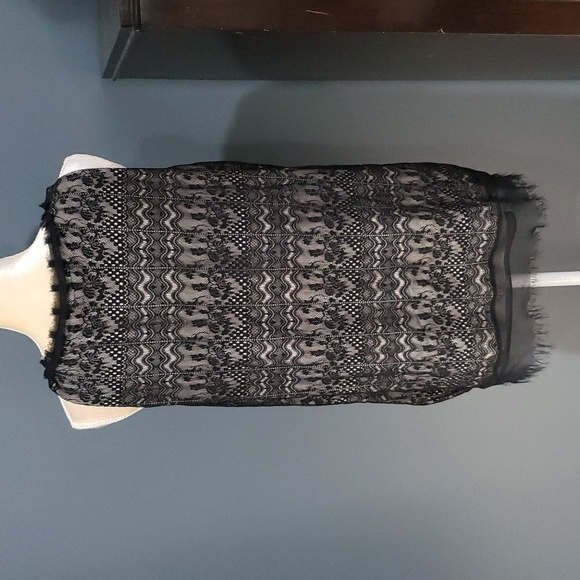 Cabi Lace Overlay Sleeveless Shirt Size L - Picture 6 of 11